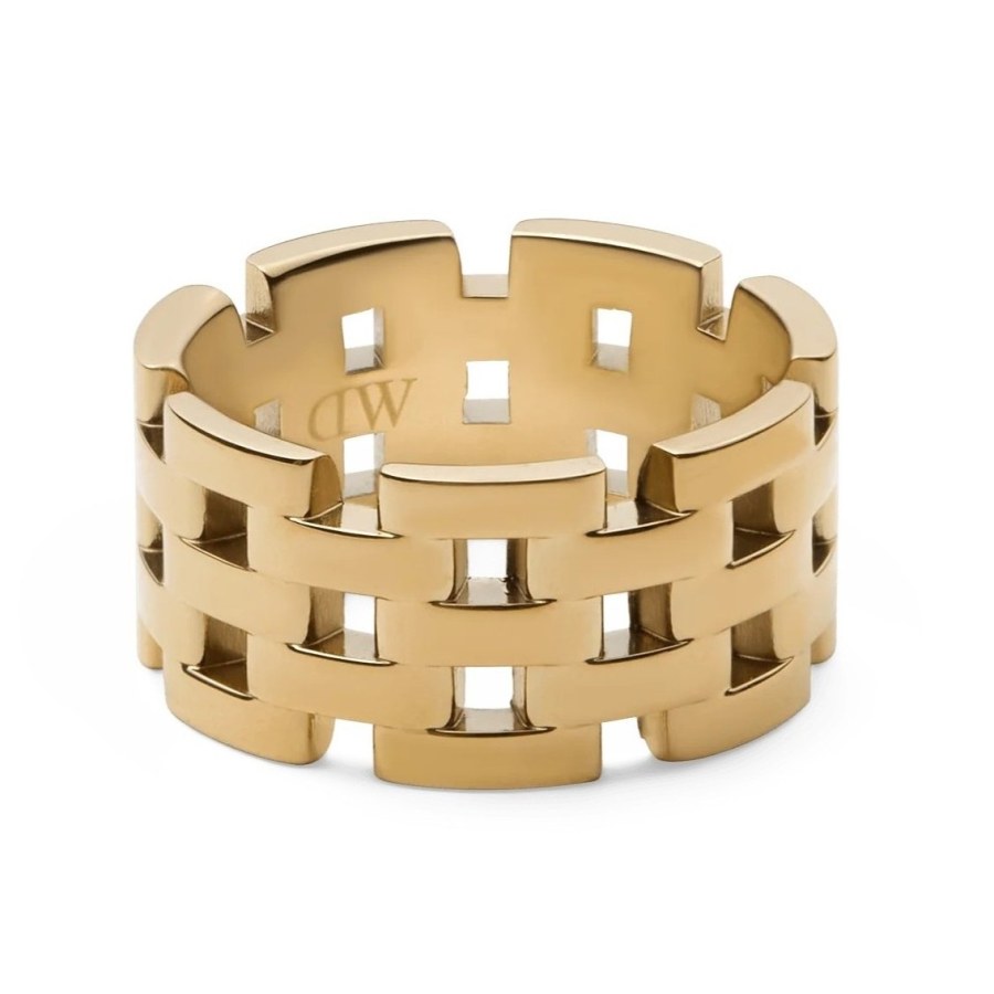 Daniel Wellington Úchvatný pozlacený prsten z oceli 5-Link DW0040100 58 mm Daniel Wellington Úchvatný pozlacený prsten z oceli 5-Link DW0040100 58 mm - Prsteny Prsteny bez kamínku
