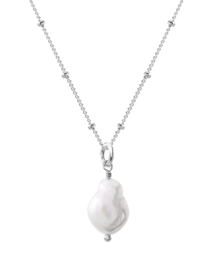 Decadorn Jemný přívěsek s pravou perlou + stříbrný řetízek zdarma - Náhrdelníky