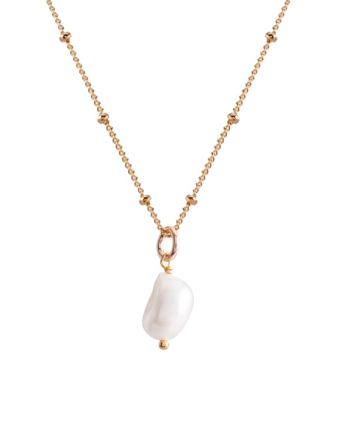 Decadorn Něžný pozlacený náhrdelník s pravou perlou Sea - Náhrdelníky