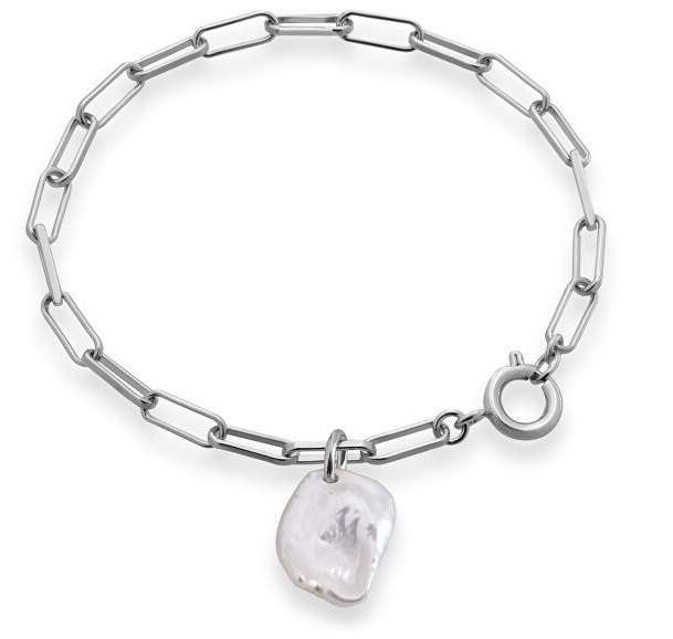 Decadorn Půvabný náramek s pravou perlou Sea Chunky - Náramky Perlové náramky