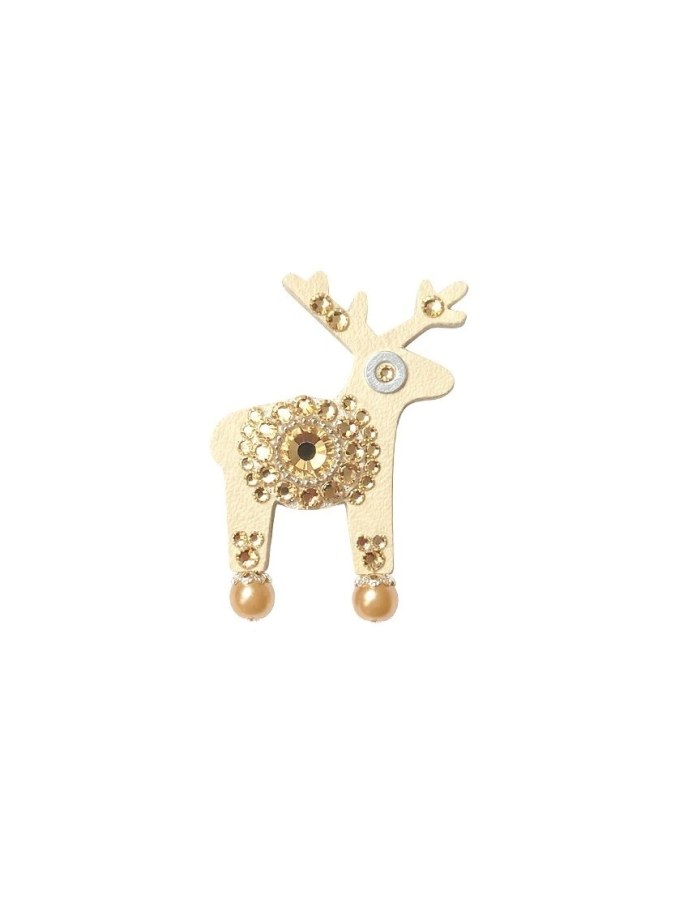 Deers Jelení mini brož Miss Beige - Brože