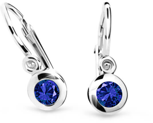 Cutie Jewellery Dětské náušnice z bílého zlata C1537-10-X-2 modrá Cutie Jewellery Dětské náušnice z bílého zlata C1537-10-X-2 modrá - Náušnice Visací náušnice