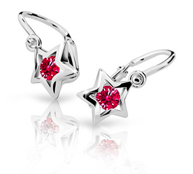 Cutie Jewellery Dětské náušnice z bílého zlata C1942-10-X-2 červená Cutie Jewellery Dětské náušnice z bílého zlata C1942-10-X-2 červená - Náušnice Visací náušnice