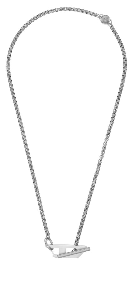 Diesel Fashion ocelový náhrdelník s&nbsp;logem DX1477040 - Náhrdelníky