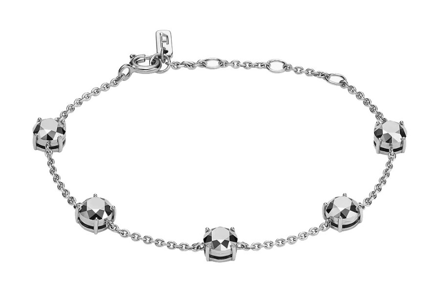 Diesel Fashion stříbrný náramek s krystaly DL1358040 Diesel Fashion stříbrný náramek s krystaly DL1358040 - Náramky Řetízkové náramky
