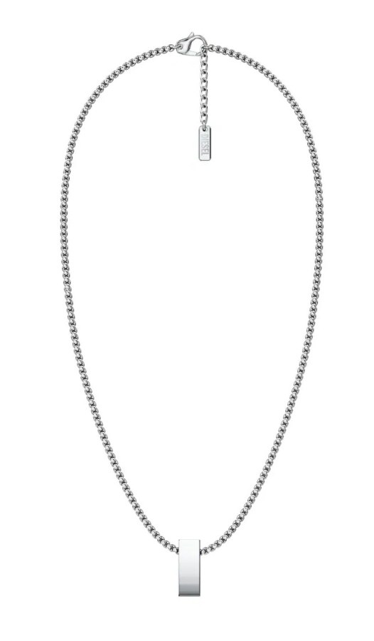 Diesel Stylový ocelový unisex náhrdelník D Logo DX1689040