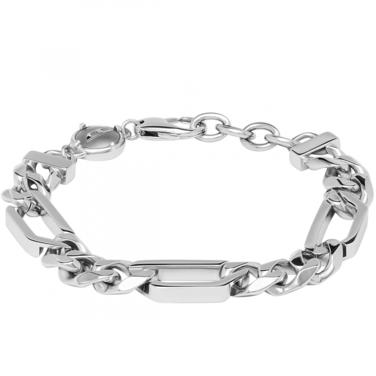 Diesel Pánský ocelový náramek s&nbsp;křížkem Steel DX1351040 - Náramky Řetízkové náramky