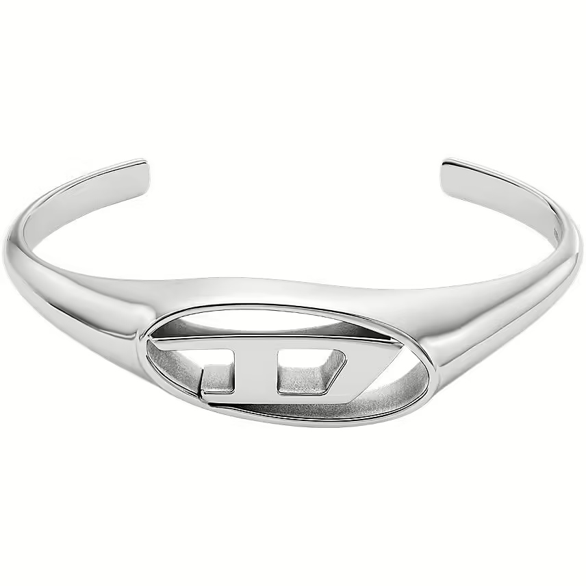 Diesel Pevný otevřený náramek z&nbsp;oceli DX1597040 - Náramky Pevné náramky