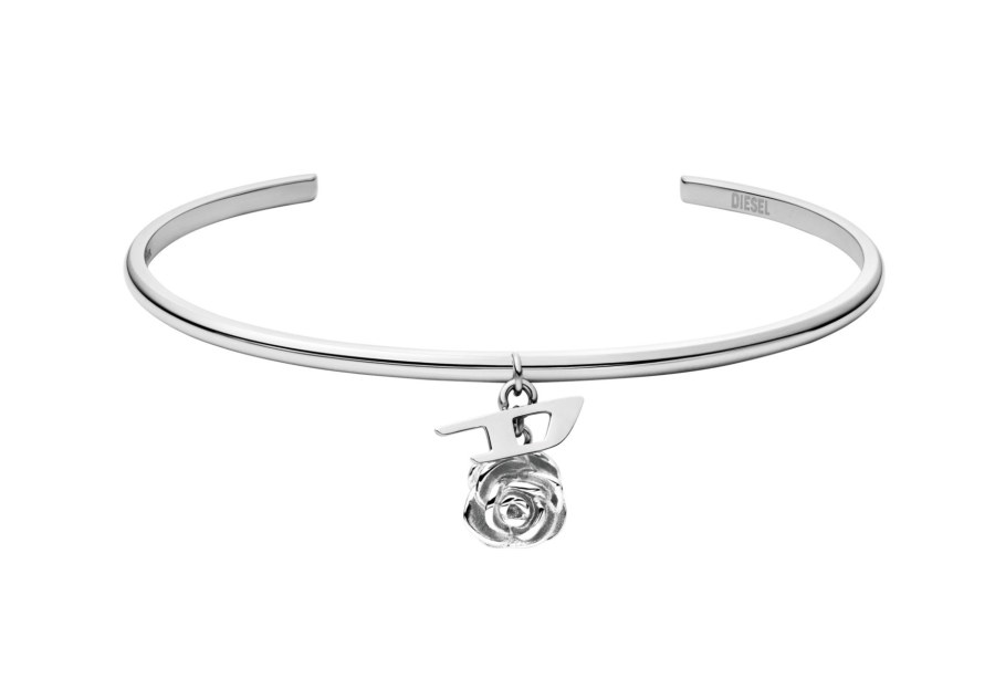 Diesel Pevný unisex náramek z&nbsp;oceli DX1620040 - Náramky Pevné náramky