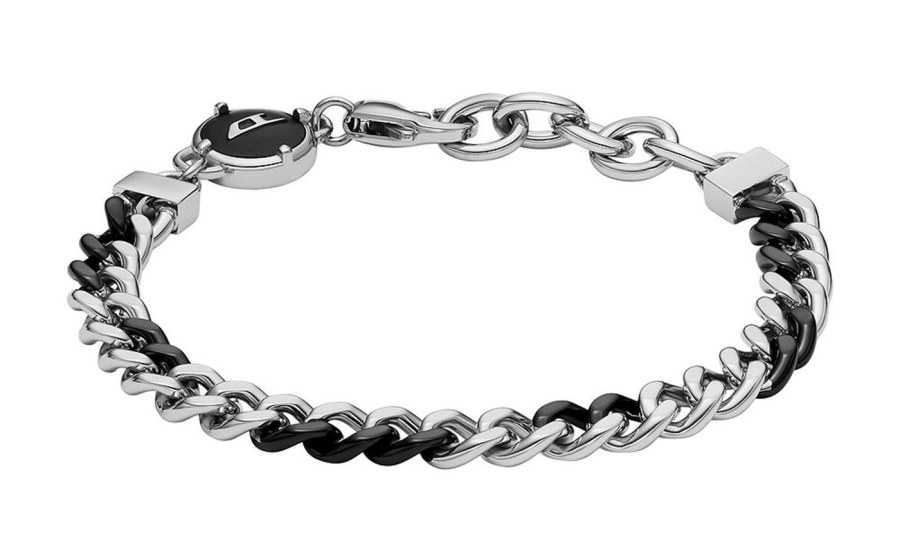 Diesel Stylový ocelový bicolor náramek DX1498931 - Náramky Řetízkové náramky