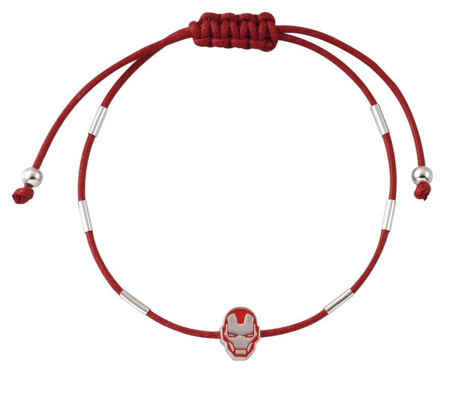 Disney Červený textilní náramek Iron Man Marvel BS00065RNRL.CS - Náramky Náramky se symboly