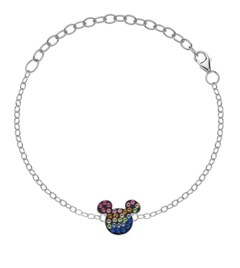 Disney Hravý stříbrný náramek Mickey Mouse BS00025SRML-S - Náramky Náramky se symboly