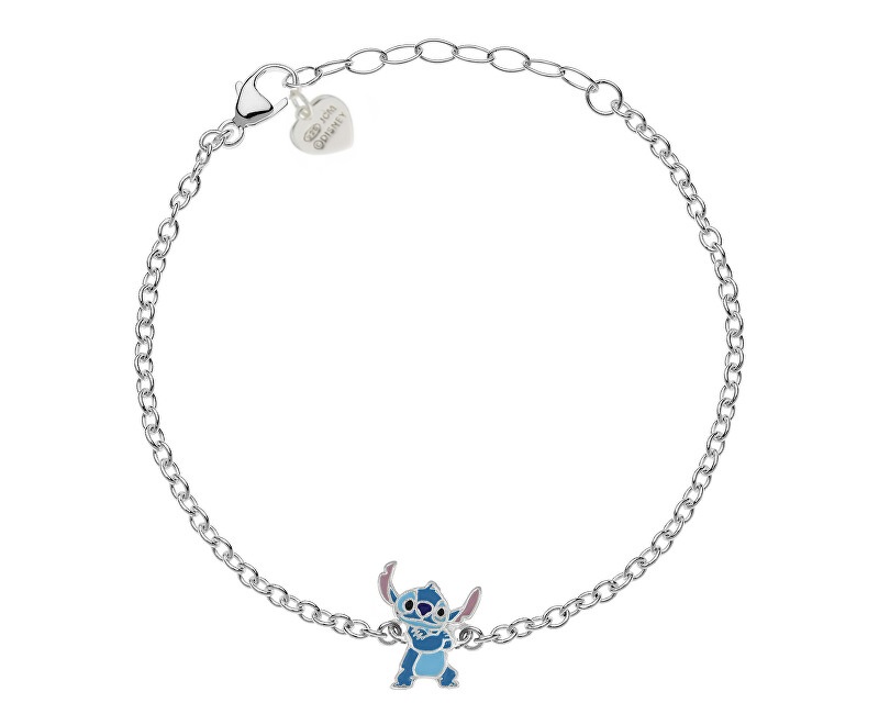 Disney Hravý stříbrný náramek Stitch Lilo a  Stitch BS00094SL-65.CS - Náramky Náramky se symboly