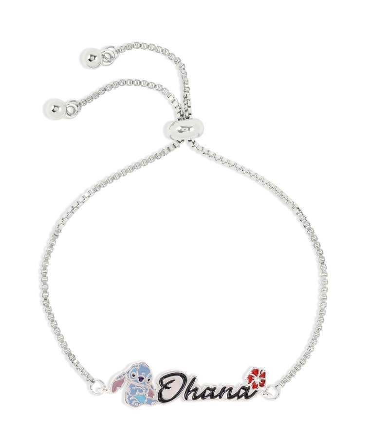 Disney Něžný náramek s&nbsp;nápisem Ohana Lilo a&nbsp; Stitch BF00662RL.PA - Náramky Řetízkové náramky