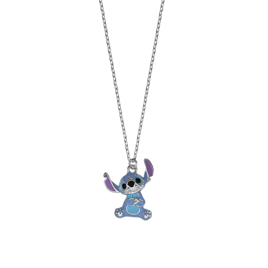 Disney Oblíbený stříbrný náhrdelník Stitch Lilo a  Stitch CS00028SRHL-P-CS (řetízek, přívěsek) - Náhrdelníky