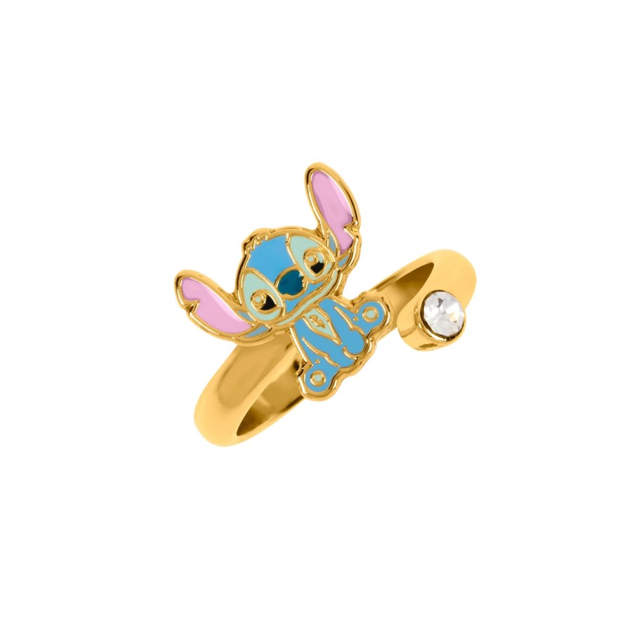 Disney Otevřený pozlacený prsten Lilo a&nbsp; Stitch RF00393YRWL.PH - Prsteny Otevřené prsteny