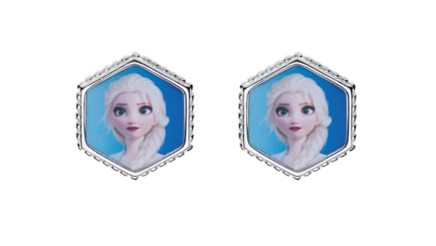 Disney Půvabné dívčí náušnice Elsa Frozen ES00022SL.CS - Náušnice Pecky