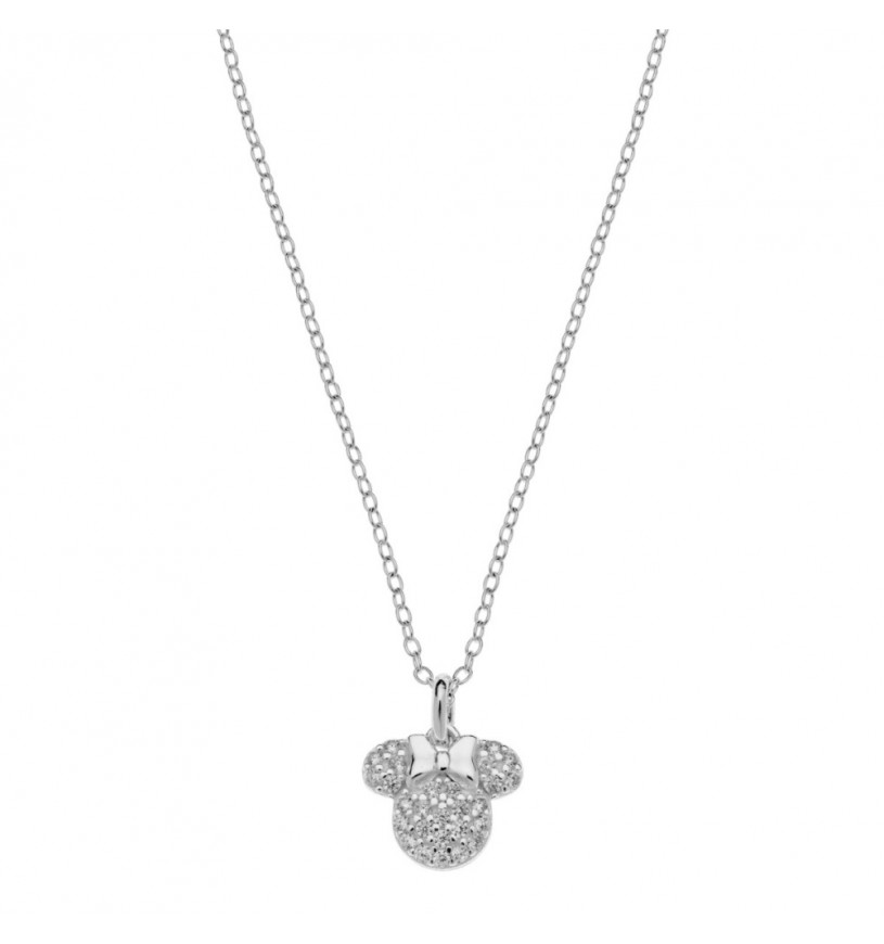 Disney Půvabný stříbrný náhrdelník Minnie Mouse NS00033SZWL-157.CS (řetízek, přívěsek) - Náhrdelníky