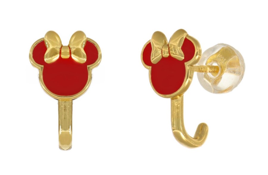 Disney Slušivé pozlacené náušnice Minnie Mouse ES00092YNRL.CS - Náušnice Visací náušnice