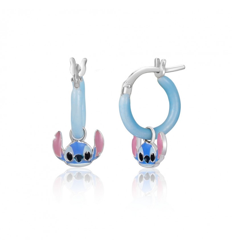 Disney Stříbrné kruhy s přívěsky 2v1 Stitch Mini ES00100SL.CS Disney Stříbrné kruhy s přívěsky 2v1 Stitch Mini ES00100SL.CS - Náušnice Visací náušnice