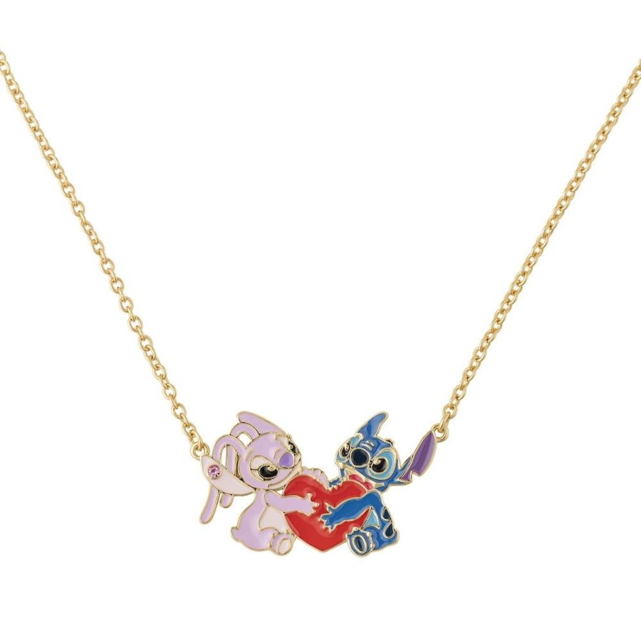 Disney Okouzlující náhrdelník s&nbsp;přívěskem Stitch a&nbsp;Angel Lilo a&nbsp; Stitch NF00777YRUL-18.PA - Náhrdelníky Náhrdelníky s&nbsp;kameny