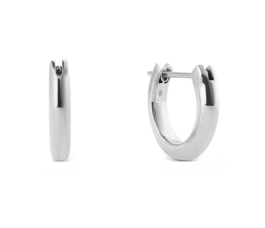 Daniel Wellington Elegantní ocelové kruhy Arch DW0040194 0,9 cm - Náušnice Kruhy