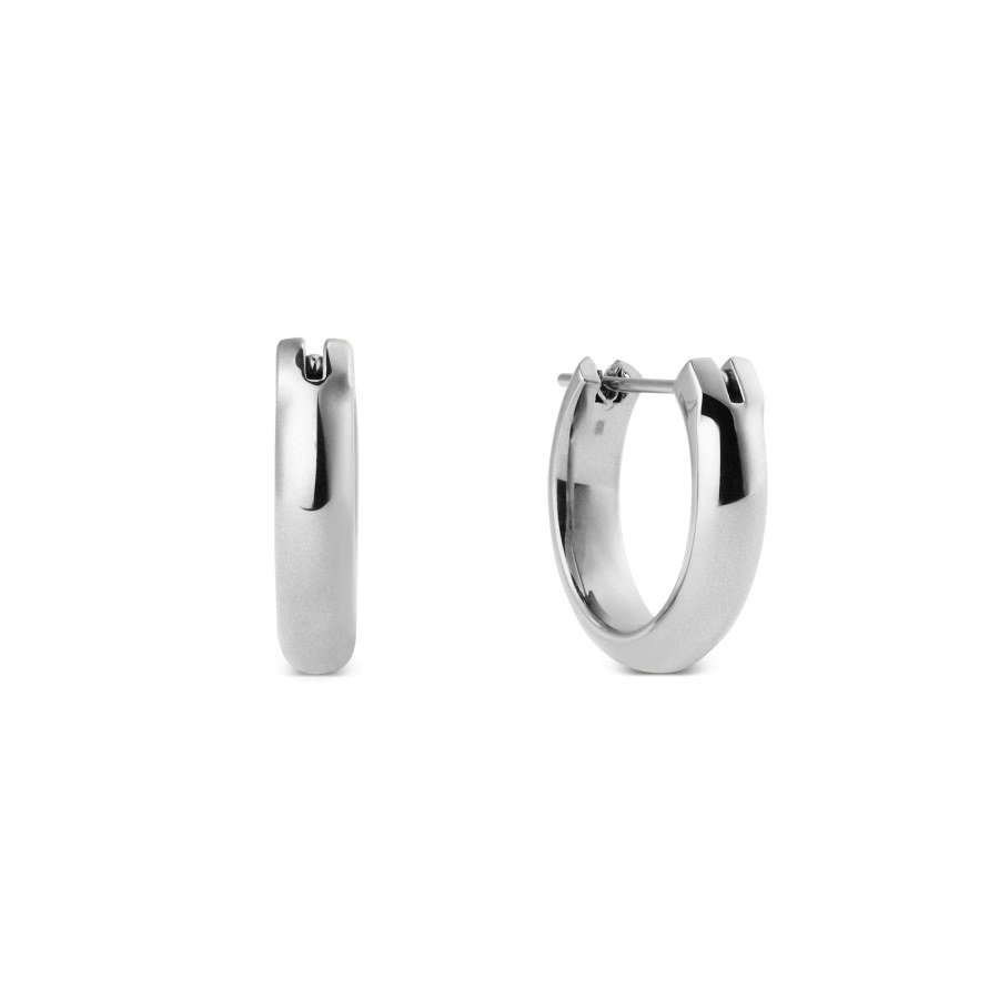 Daniel Wellington Elegantní ocelové kruhy Arch DW0040194 1,2 cm - Náušnice Kruhy