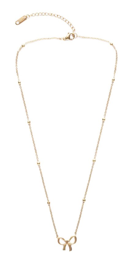 Emily Westwood Dámský pozlacený náhrdelník Mašle EWN250261G - Náhrdelníky