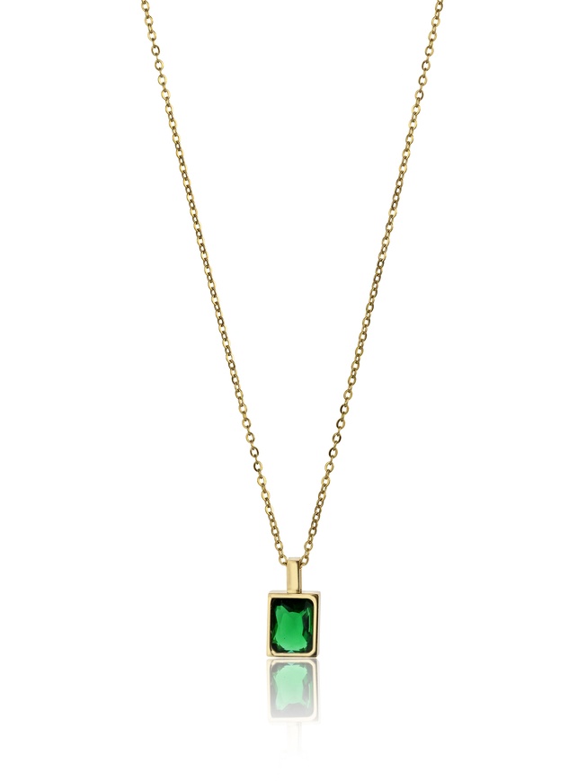 Emily Westwood Elegantní pozlacený náhrdelník se zirkonem Angela EWN23082G - Náhrdelníky