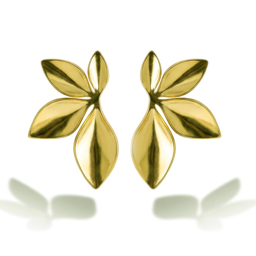 Emily Westwood Jedinečné pozlacené náušnice Květiny Celestia EWE260587G - Náušnice Ostatní typy náušnic