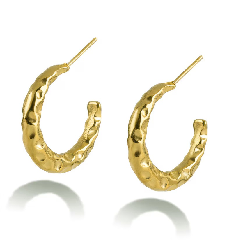 Emily Westwood Moderní pozlacené kruhy Emvelle EWE260789G - Náušnice Kruhy