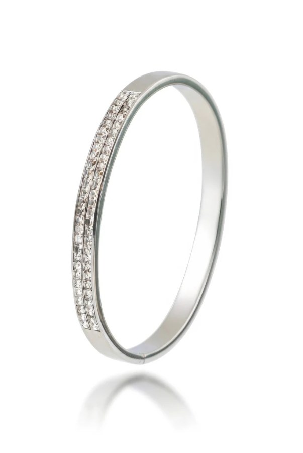 Emily Westwood Pevný náramek s&nbsp;krystaly EWB250397S - Náramky Pevné náramky