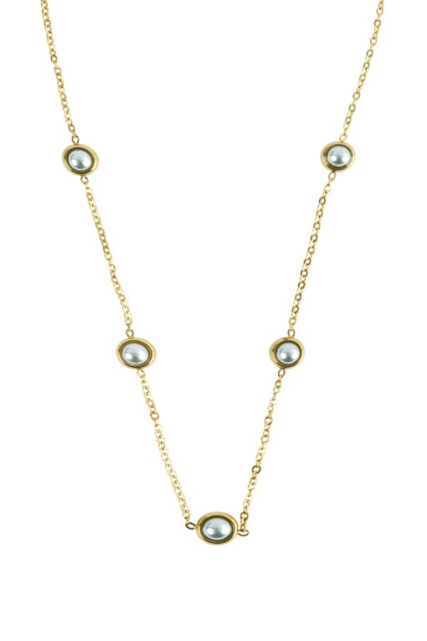 Emily Westwood Pozlacený náhrdelník s&nbsp;perlami Orelia EWN260826G - Náhrdelníky Perlové náhrdelníky