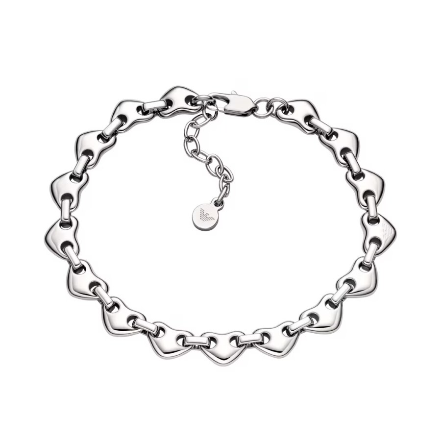 Emporio Armani Dámský srdcový náramek EGS3335040