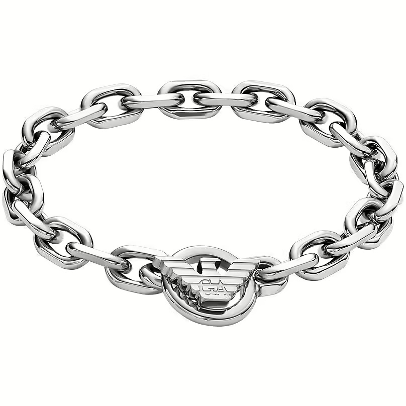 Emporio Armani Fashion pánský náramek z&nbsp;oceli EGS3236040 - Náramky Řetízkové náramky