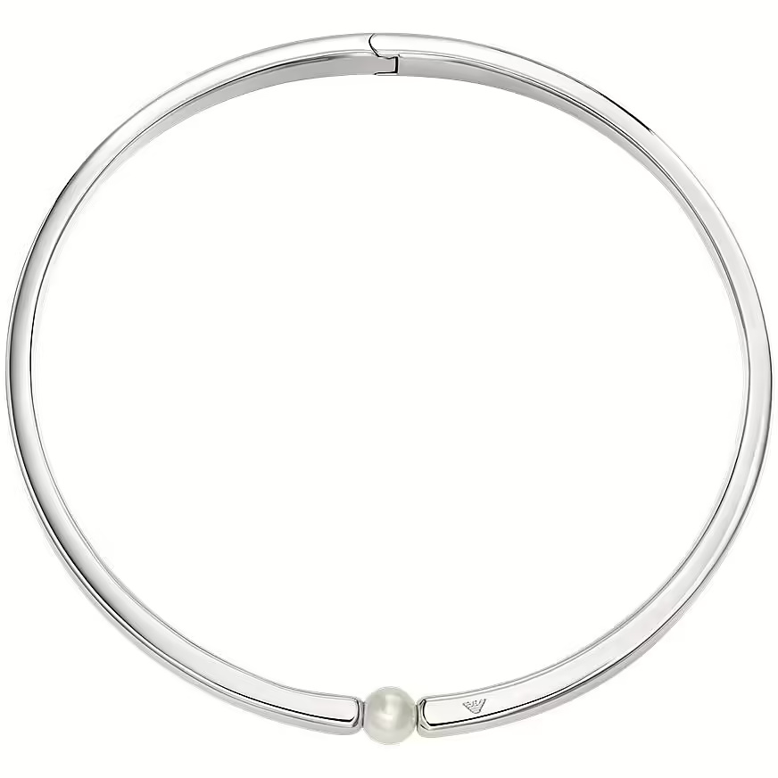 Emporio Armani Luxusní pevný náhrdelník s&nbsp;perličkou EGS3255040 - Náhrdelníky