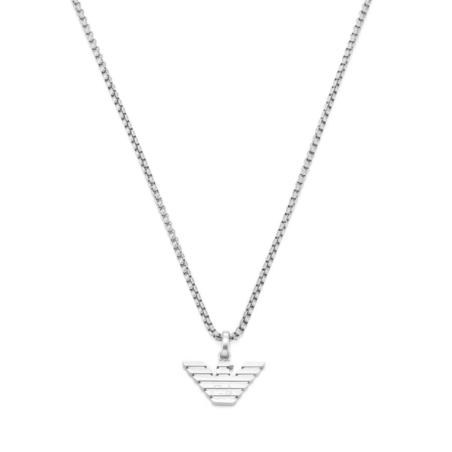 Emporio Armani Módní ocelový náhrdelník s&nbsp;logem EGS3169040 - Náhrdelníky