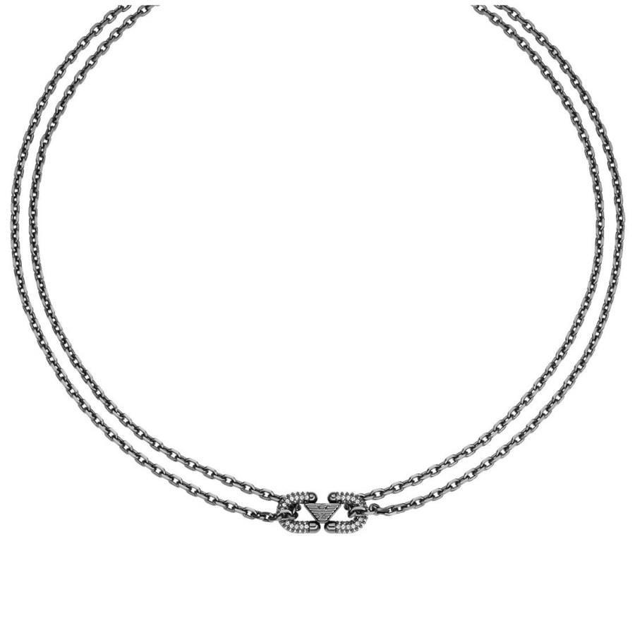 Emporio Armani Pánský náhrdelník s krystaly EGS3292001