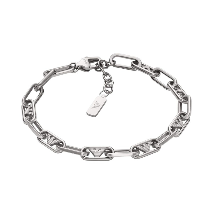 Emporio Armani Pánský slušivý náramek z oceli EGS3249040