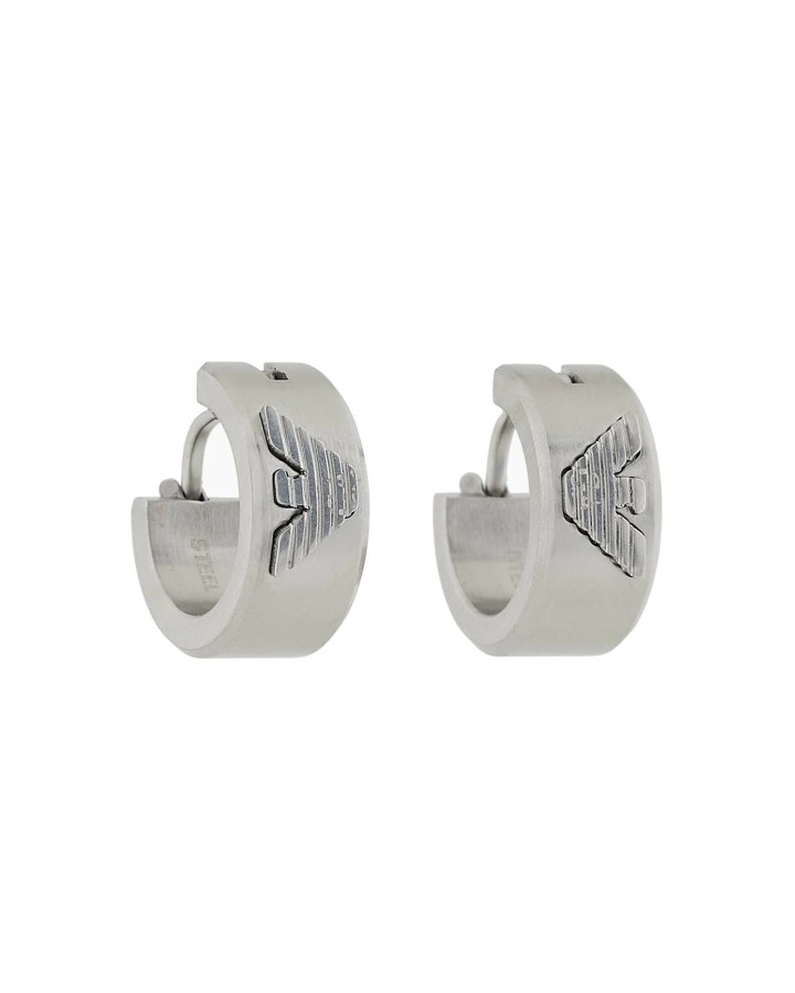 Emporio Armani Stylové kruhové náušnice z oceli EGS3165040 - Náušnice Kruhy