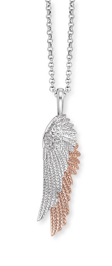 Engelsrufer Andělský stříbrný bicolor náhrdelník Wingduo ERN-WINGDUO-BIR (řetízek, přívěsek) - Náhrdelníky