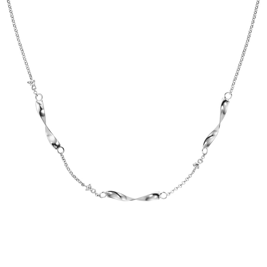 Engelsrufer Elegantní stříbrný náhrdelník s kubickou zirkonií Twist ERN-TWIST-ZI - Náhrdelníky
