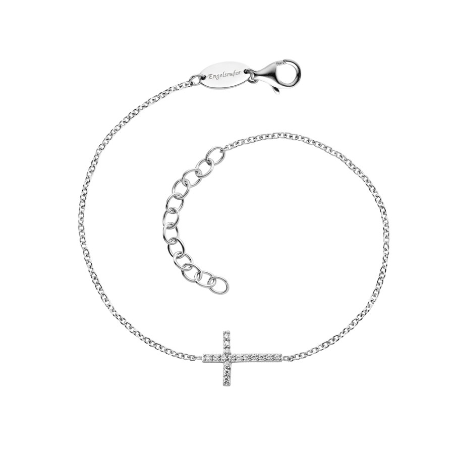 Engelsrufer Módní stříbrný náramek s křížkem ERB-LILCROSS-ZI - Náramky Náramky se symboly