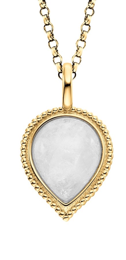 Engelsrufer Pozlacený náhrdelník s měsíčním kamenem Pure Drop ERN-PUREDROPMOG (řetízek, přívěsek) - Náhrdelníky