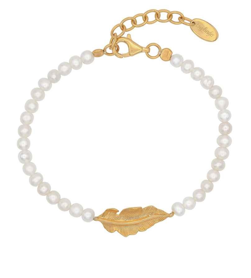 Engelsrufer Pozlacený perlový náramek ze stříbra ERB-GLORY-FED-G - Náramky Náramky se symboly