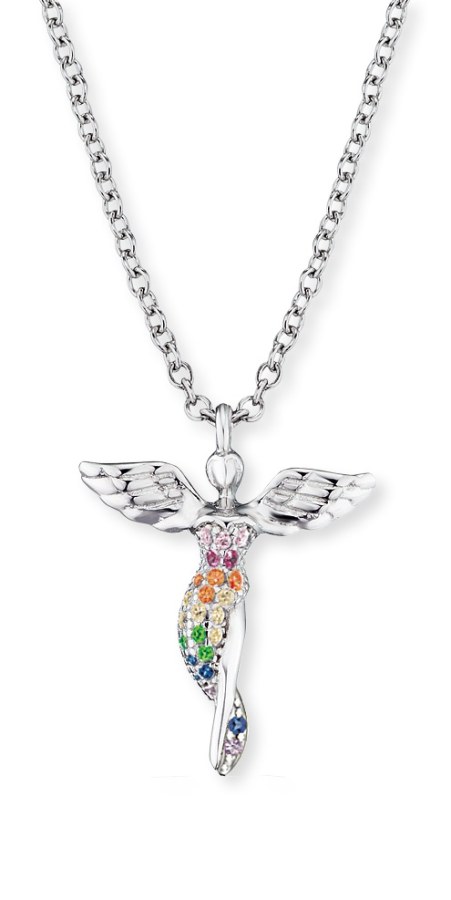 Engelsrufer Stříbrný náhrdelník Anděl ERN-LILANGEL-ZIM (řetízek, přívěsek) - Náhrdelníky