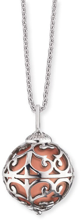 Engelsrufer Stříbrný náhrdelník Andělský zvonek s měděnou rolničkou ERN-ER-16-XS - Náhrdelníky