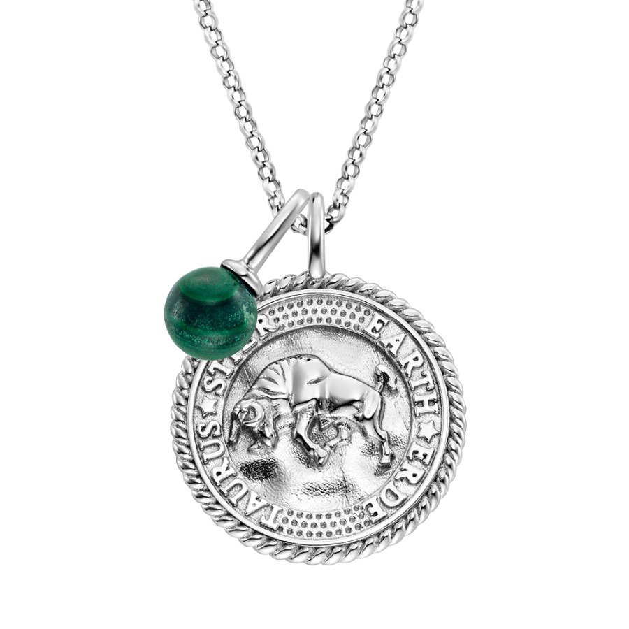 Engelsrufer Stříbrný náhrdelník Býk ERN-TAURUS-MLZI (řetízek, 2x přívěsek) - Náhrdelníky