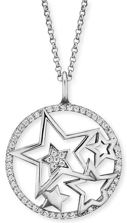 Engelsrufer Stříbrný náhrdelník Hvězdy se zirkony ERN-STARS-ZI - Náhrdelníky