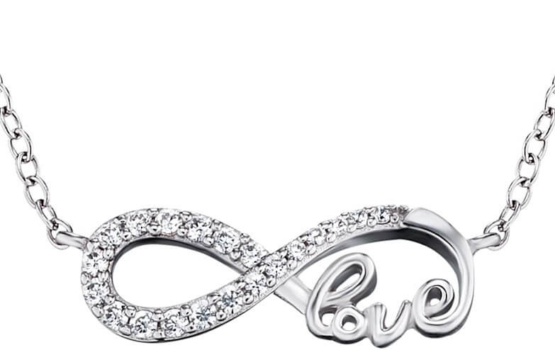 Engelsrufer Stříbrný náhrdelník Infinity se zirkony ERN-LILINF-LOVE - Náhrdelníky